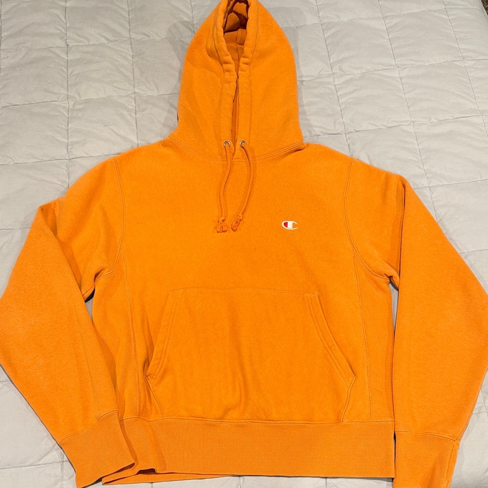 Champion Vintage Reverse Weave Vintage Men's Vibrant Orange Hoodie